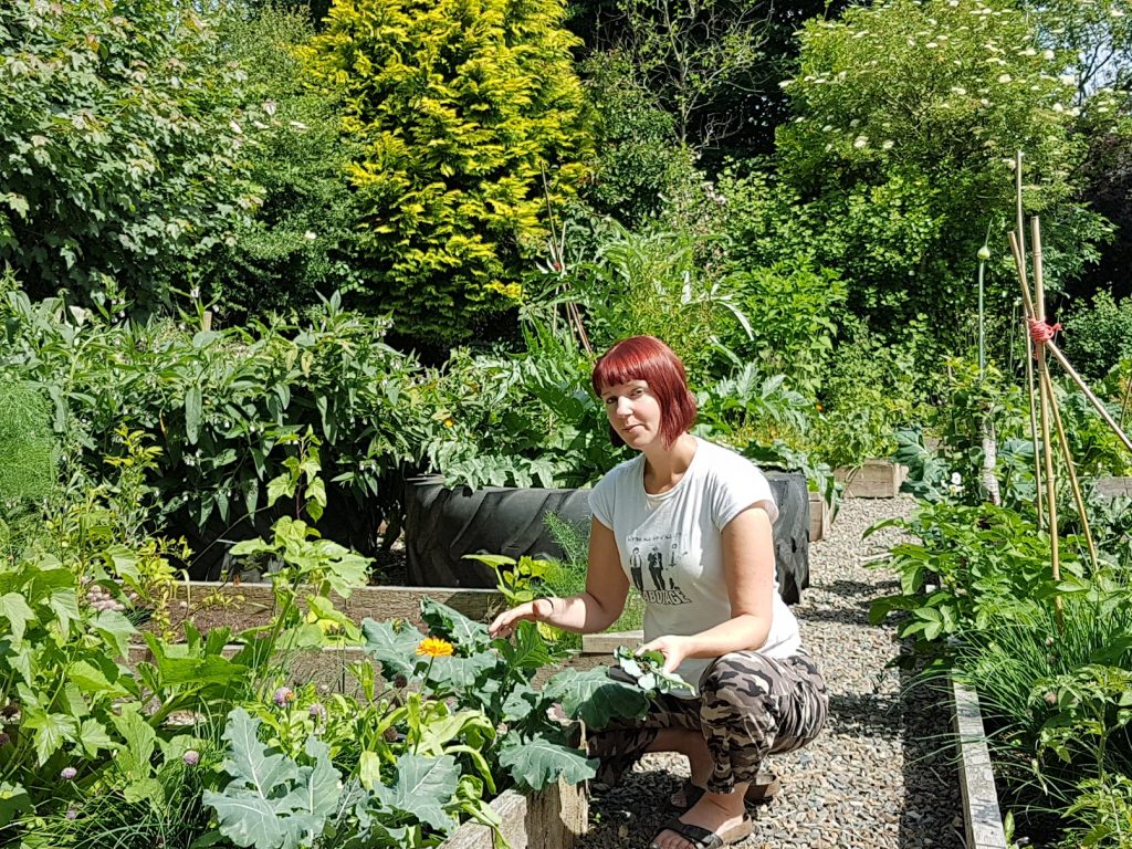 Kim pictured in her resilient gardens